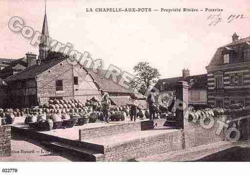 Ville de LACHAPELLEAUXPOTS, carte postale ancienne