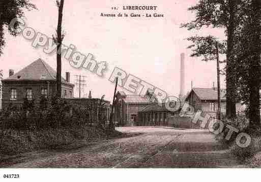 Ville de LIBERCOURT, carte postale ancienne