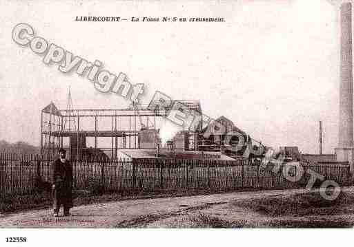 Ville de LIBERCOURT, carte postale ancienne