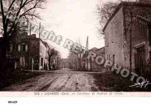 Ville de LIGARDES, carte postale ancienne