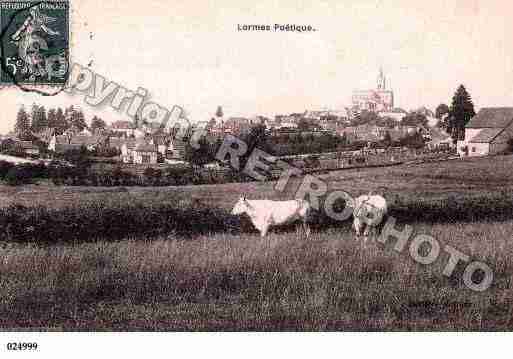 Ville de LORMES, carte postale ancienne