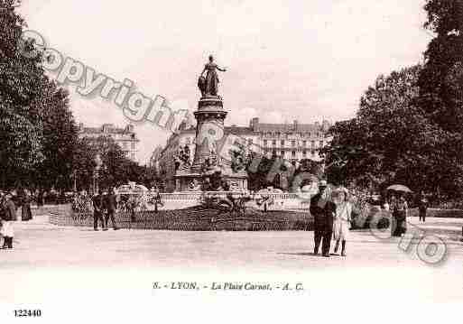 Ville de LYON, carte postale ancienne