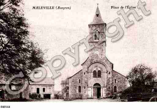 Ville de MALEVILLE, carte postale ancienne