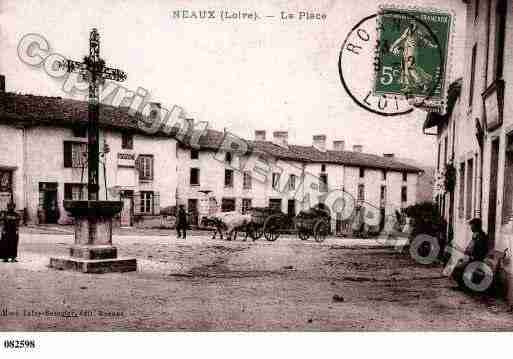 Ville de NEAUX, carte postale ancienne