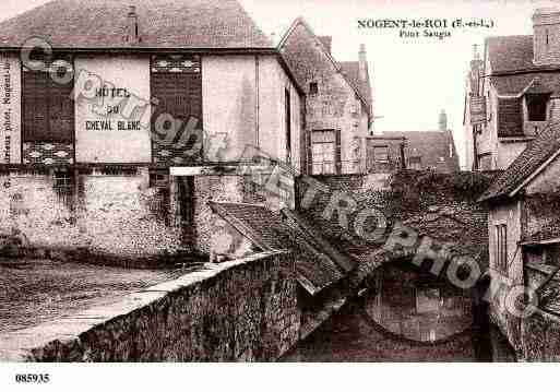 Ville de NOGENTLEROI, carte postale ancienne