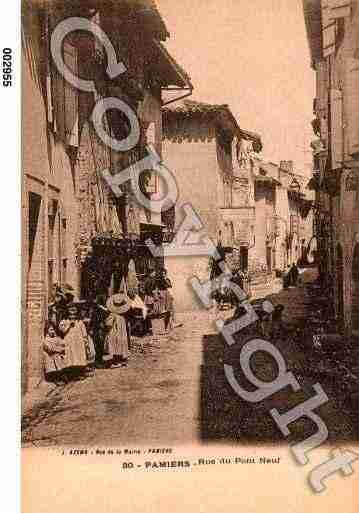 Ville de PAMIERS, carte postale ancienne