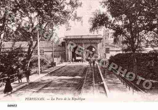 Ville de PERPIGNAN, carte postale ancienne