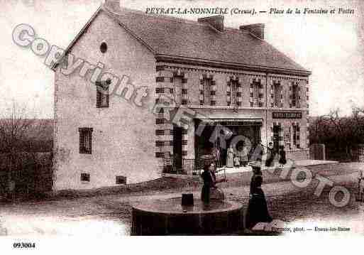 Ville de PEYRATLANONIERE, carte postale ancienne