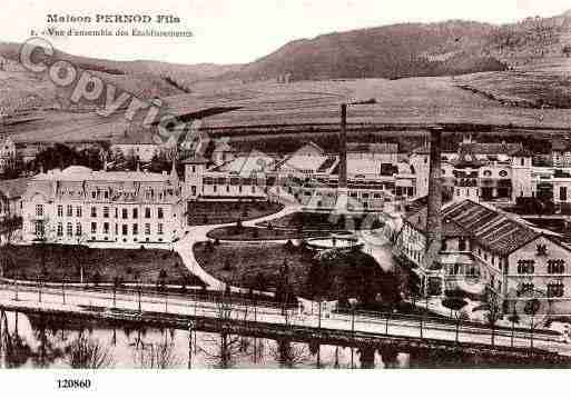 Ville de PONTARLIER, carte postale ancienne