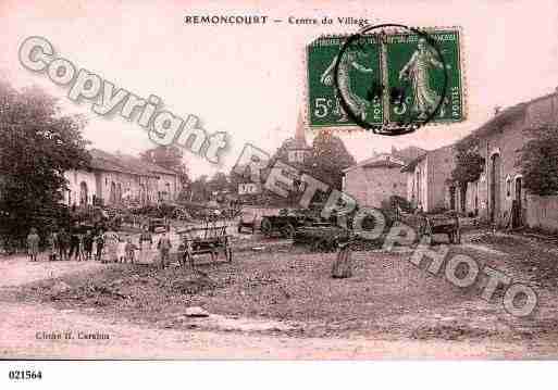 Ville de REMONCOURT, carte postale ancienne