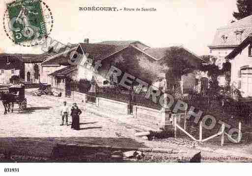 Ville de ROBECOURT, carte postale ancienne