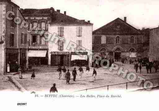 Ville de RUFFEC, carte postale ancienne