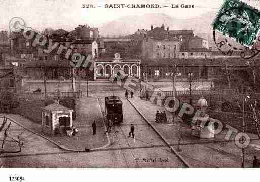 Ville de SAINTCHAMOND, carte postale ancienne