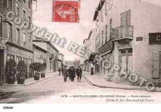 Ville de SAINTECOLOMBE, carte postale ancienne