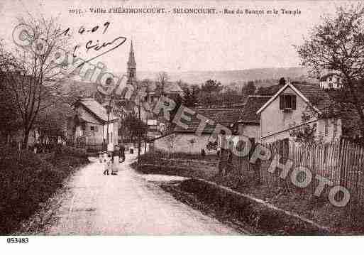 Ville de SELONCOURT, carte postale ancienne