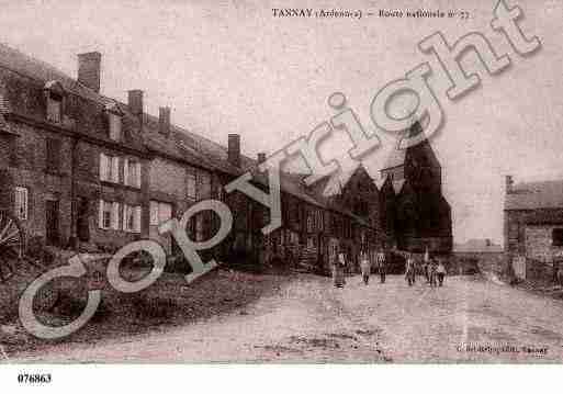 Ville de TANNAY, carte postale ancienne