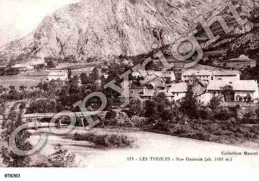 Ville de THUILES(LES), carte postale ancienne