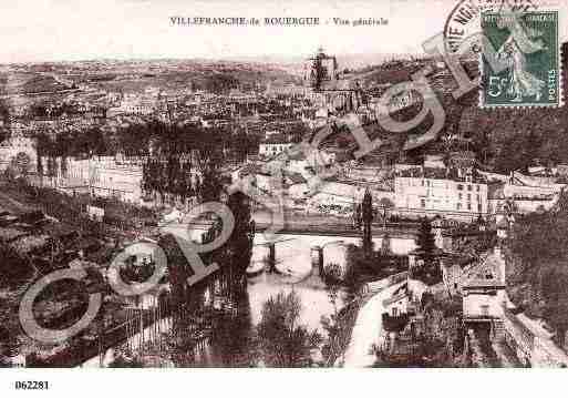 Ville de VILLEFRANCHEDEROUERGUE, carte postale ancienne