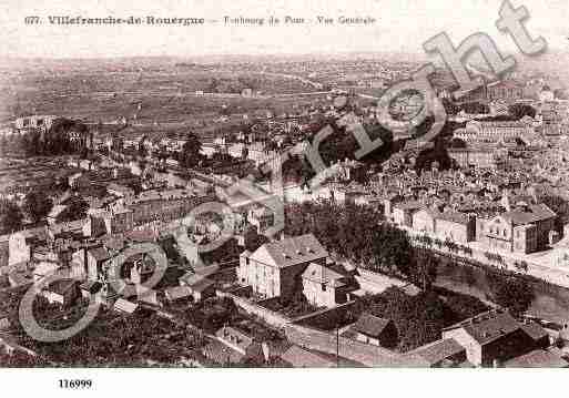 Ville de VILLEFRANCHEDEROUERGUE, carte postale ancienne