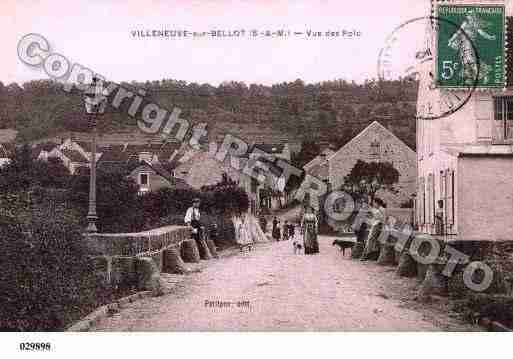 Ville de VILLENEUVESURBELLOT, carte postale ancienne