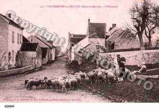 Ville de VILLENEUVESURBELLOT, carte postale ancienne