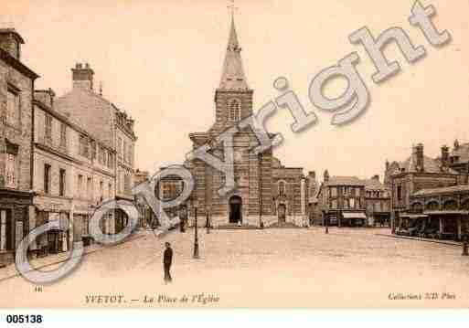 Ville de YVETOT, carte postale ancienne