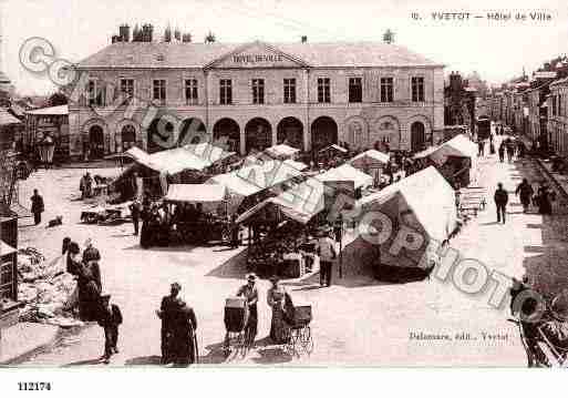 Ville de YVETOT, carte postale ancienne