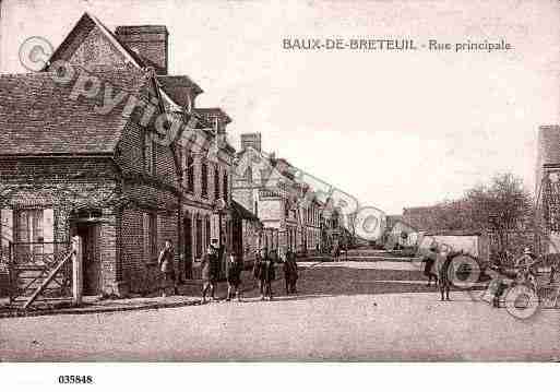 Ville de BAUXDEBRETEUIL(LES), carte postale ancienne