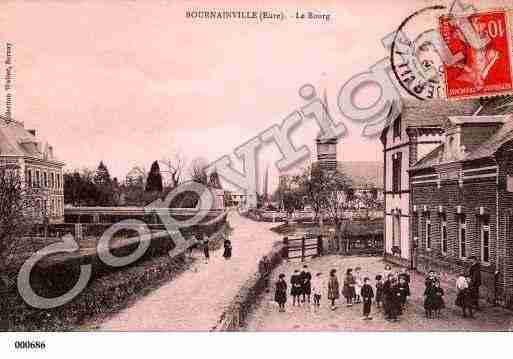 Ville de BOURNAINVILLEFAVEROLLES, carte postale ancienne