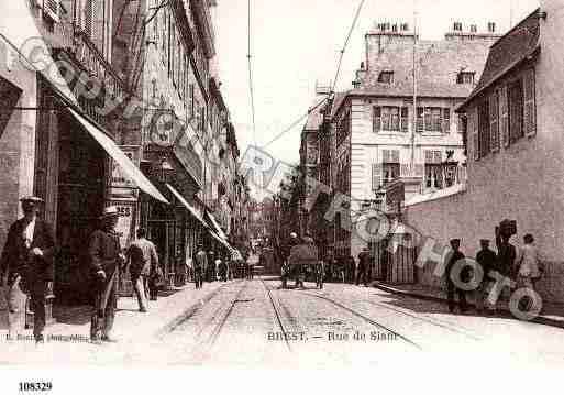 Ville de BREST, carte postale ancienne