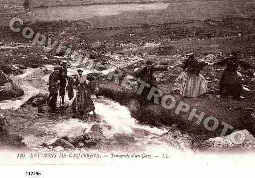 Ville de CAUTERETS, carte postale ancienne