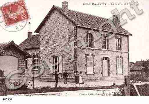 Ville de CHALETTESURVOIRE, carte postale ancienne