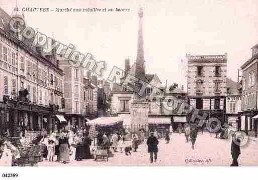 Ville de CHARTRES, carte postale ancienne