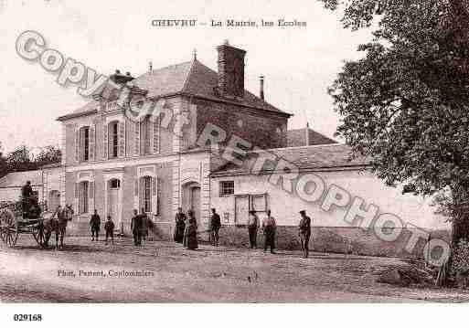 Ville de CHEVRU, carte postale ancienne