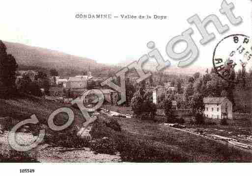 Ville de CONDAMINE, carte postale ancienne