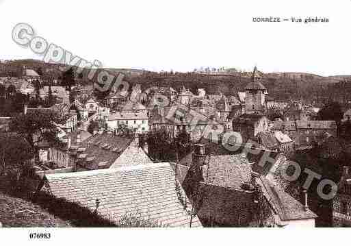 Ville de CORREZE, carte postale ancienne