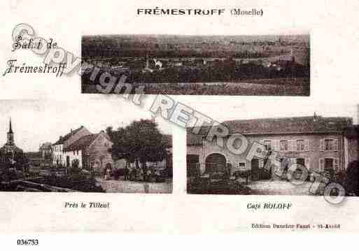 Ville de FREMESTROFF, carte postale ancienne