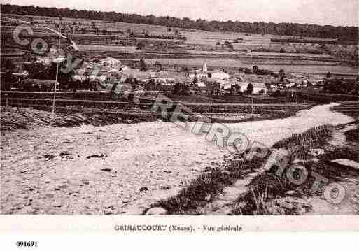 Ville de GRIMAUCOURTPRESSAMPIGNY, carte postale ancienne