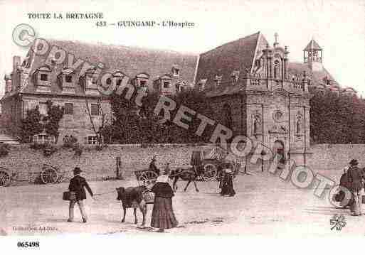 Ville de GUINGAMP, carte postale ancienne