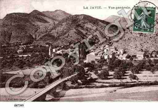 Ville de JAVIE(LA), carte postale ancienne