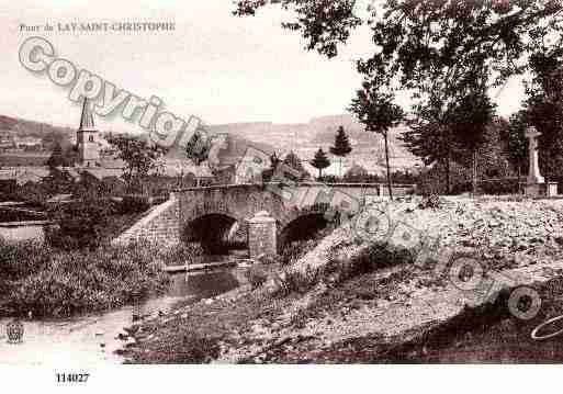 Ville de LAYSAINTCHRISTOPHE, carte postale ancienne