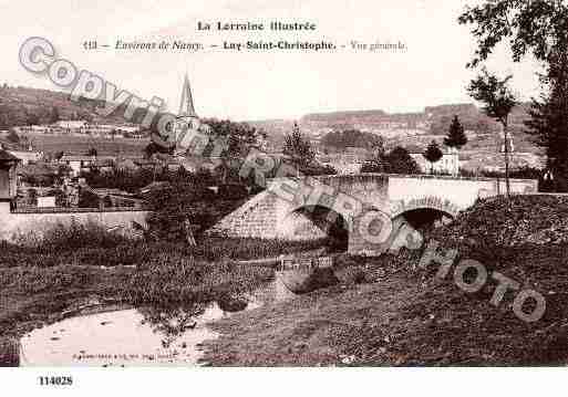 Ville de LAYSAINTCHRISTOPHE, carte postale ancienne