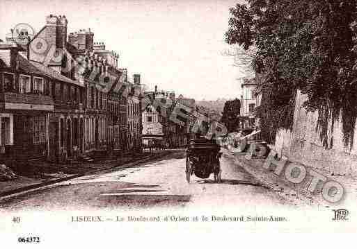 Ville de LISIEUX, carte postale ancienne