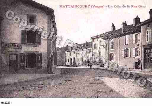 Ville de MATTAINCOURT, carte postale ancienne