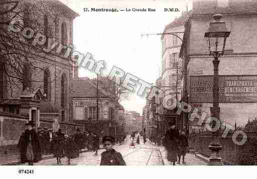 Ville de MONTROUGE, carte postale ancienne