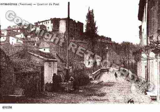 Ville de MORMOIRON, carte postale ancienne