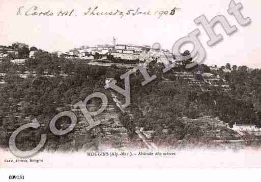 Ville de MOUGINS, carte postale ancienne