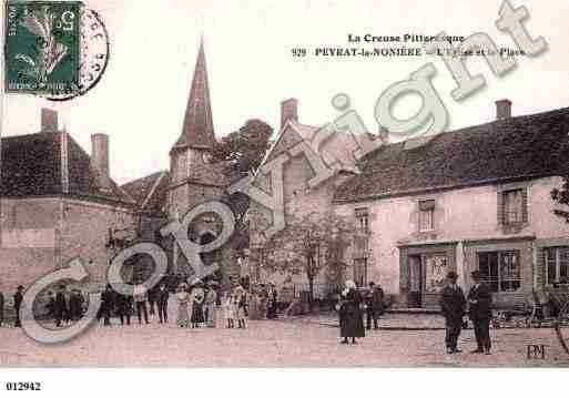 Ville de PEYRATLANONIERE, carte postale ancienne