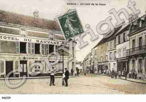 Ville de REBAIS, carte postale ancienne