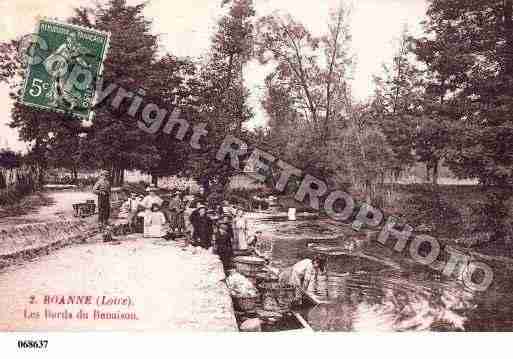 Ville de ROANNE, carte postale ancienne